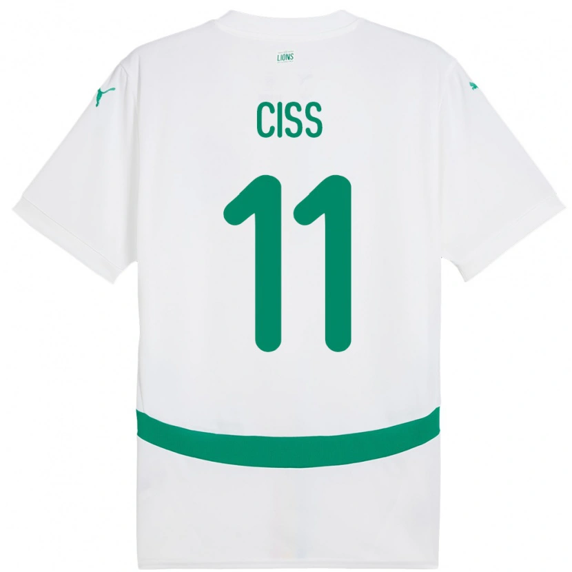 Danxen Kinder Senegal Pathé Ciss #11 Weiß Heimtrikot Trikot 24-26 T-Shirt Schweiz