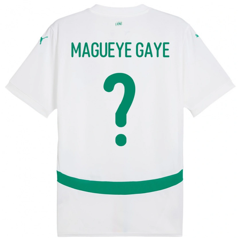 Danxen Kinder Senegal Papa Magueye Gaye #0 Weiß Heimtrikot Trikot 24-26 T-Shirt Schweiz