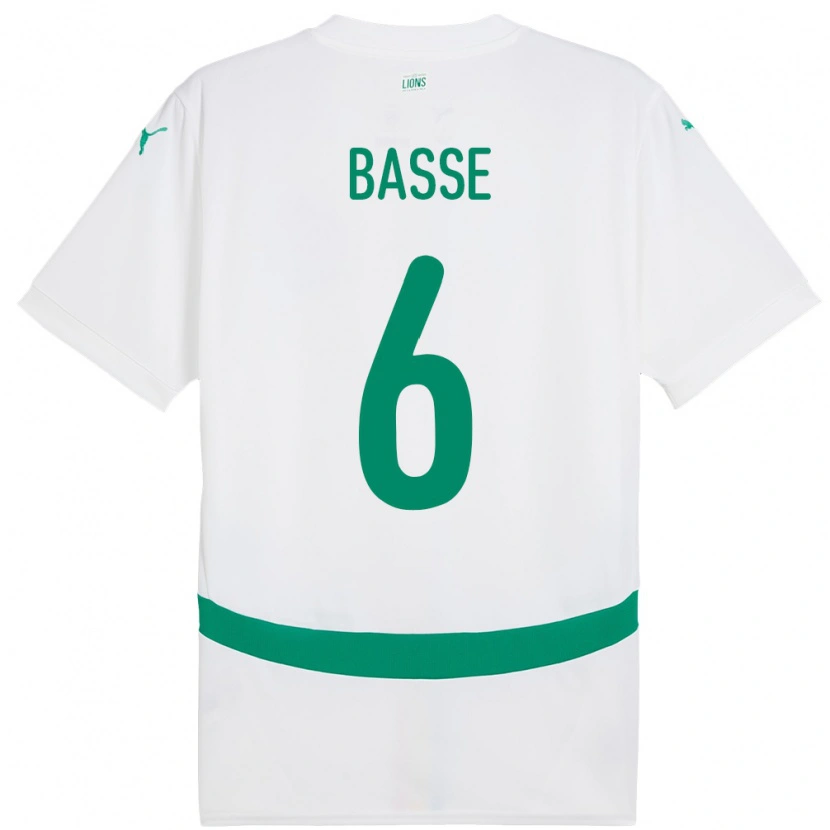 Danxen Kinder Senegal Souleymane Basse #6 Weiß Heimtrikot Trikot 24-26 T-Shirt Schweiz