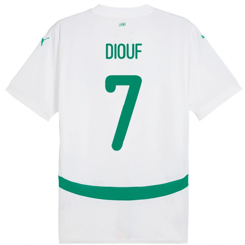 Danxen Kinder Senegal Oumar Diouf #7 Weiß Heimtrikot Trikot 24-26 T-Shirt Schweiz