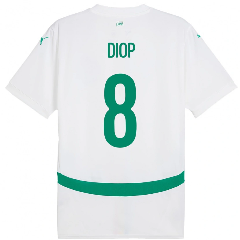 Danxen Kinder Senegal Amidou Diop #8 Weiß Heimtrikot Trikot 24-26 T-Shirt Schweiz