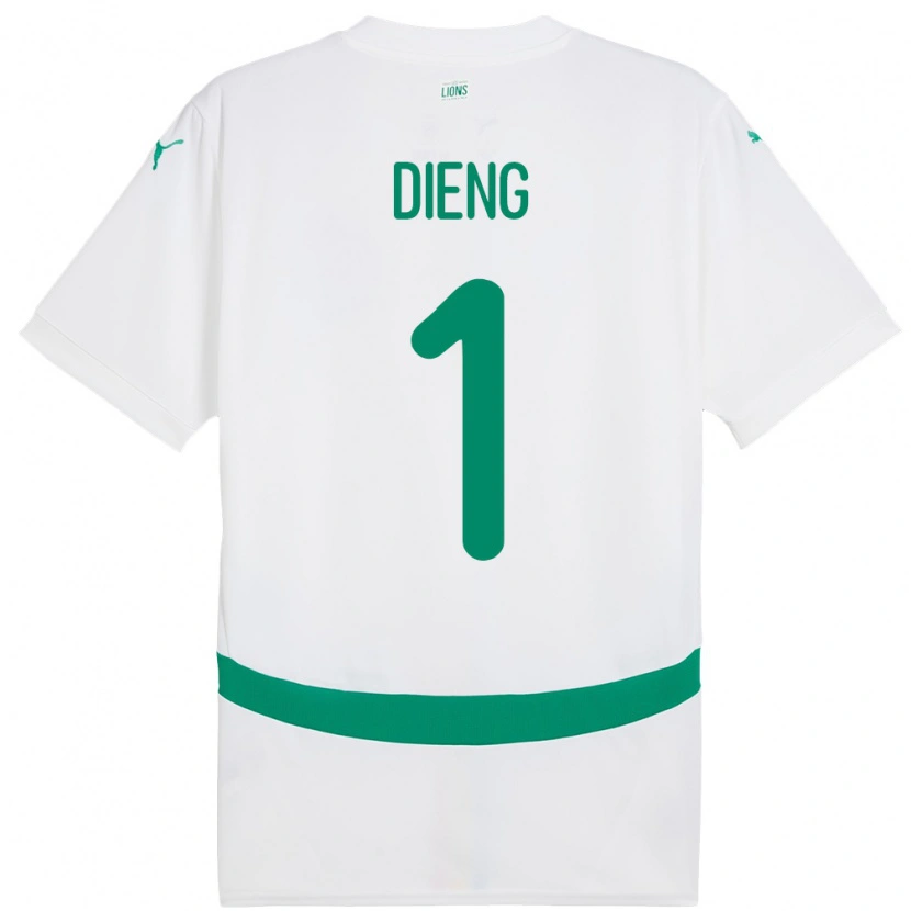 Danxen Kinder Senegal Timothy Dieng #1 Weiß Heimtrikot Trikot 24-26 T-Shirt Schweiz