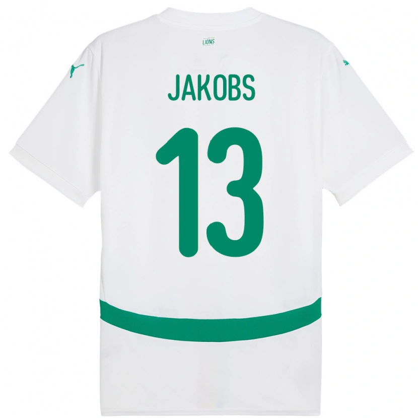 Danxen Kinder Senegal Ismail Jakobs #13 Weiß Heimtrikot Trikot 24-26 T-Shirt Schweiz