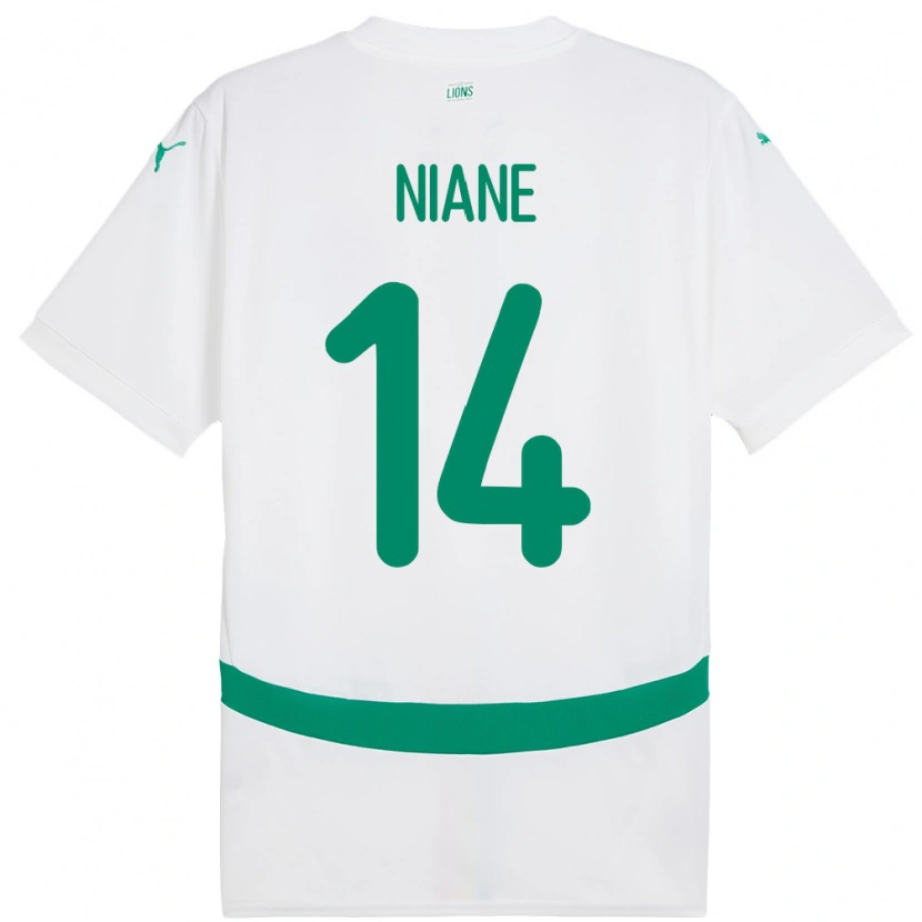 Danxen Kinder Senegal Ibrahima Niane #14 Weiß Heimtrikot Trikot 24-26 T-Shirt Schweiz