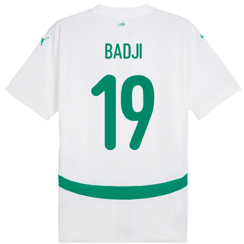 Danxen Kinder Senegal Youssouph Badji #19 Weiß Heimtrikot Trikot 24-26 T-Shirt Schweiz