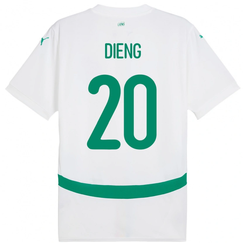 Danxen Kinder Senegal Bamba Dieng #20 Weiß Heimtrikot Trikot 24-26 T-Shirt Schweiz
