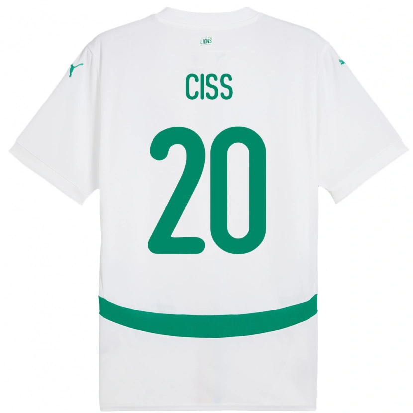 Danxen Kinder Senegal Amadou Ciss #20 Weiß Heimtrikot Trikot 24-26 T-Shirt Schweiz