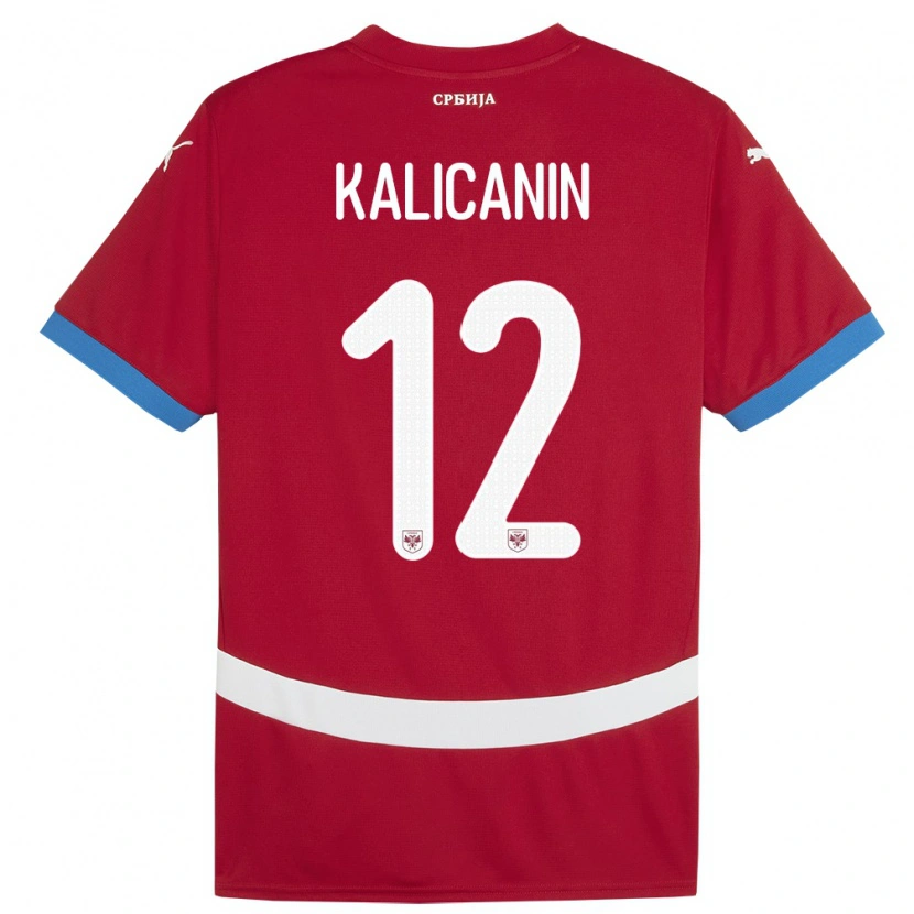 Danxen Kinder Serbien Lazar Kalicanin #12 Rot Heimtrikot Trikot 24-26 T-Shirt Schweiz