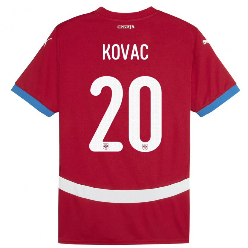 Danxen Kinder Serbien Danilo Kovac #20 Rot Heimtrikot Trikot 24-26 T-Shirt Schweiz