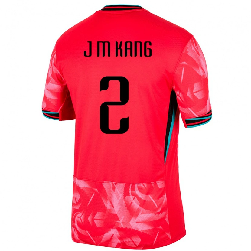 Danxen Kinder Südkorea Min-Jun Kang #2 Rot Heimtrikot Trikot 24-26 T-Shirt Schweiz