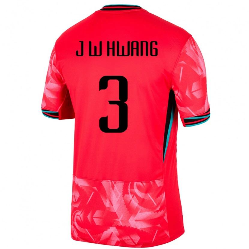 Danxen Kinder Südkorea Jae-Won Hwang #3 Rot Heimtrikot Trikot 24-26 T-Shirt Schweiz