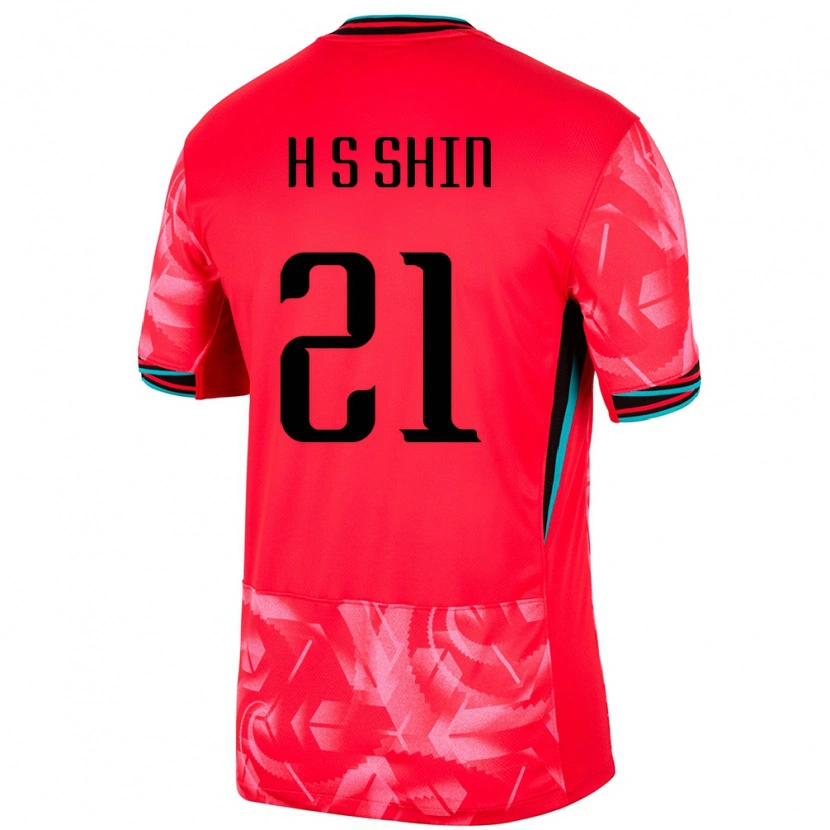 Danxen Kinder Südkorea Song-Hoon Shin #21 Rot Heimtrikot Trikot 24-26 T-Shirt Schweiz