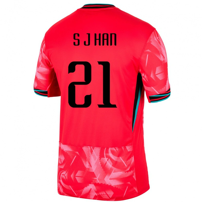 Danxen Kinder Südkorea Jun-Sung Han #21 Rot Heimtrikot Trikot 24-26 T-Shirt Schweiz