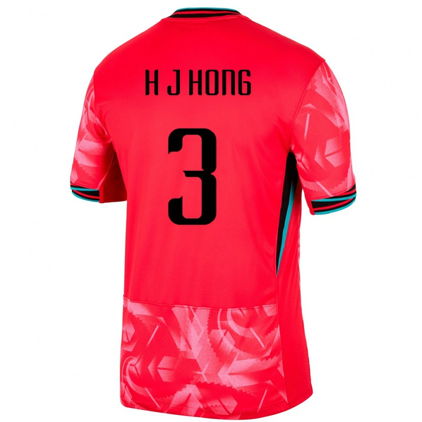Danxen Kinder Südkorea Hong Hye Ji #3 Rot Heimtrikot Trikot 24-26 T-Shirt Schweiz