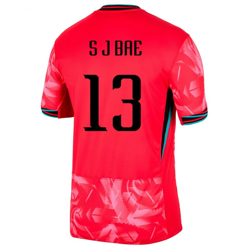 Danxen Kinder Südkorea Bae Seo Joon #13 Rot Heimtrikot Trikot 24-26 T-Shirt Schweiz