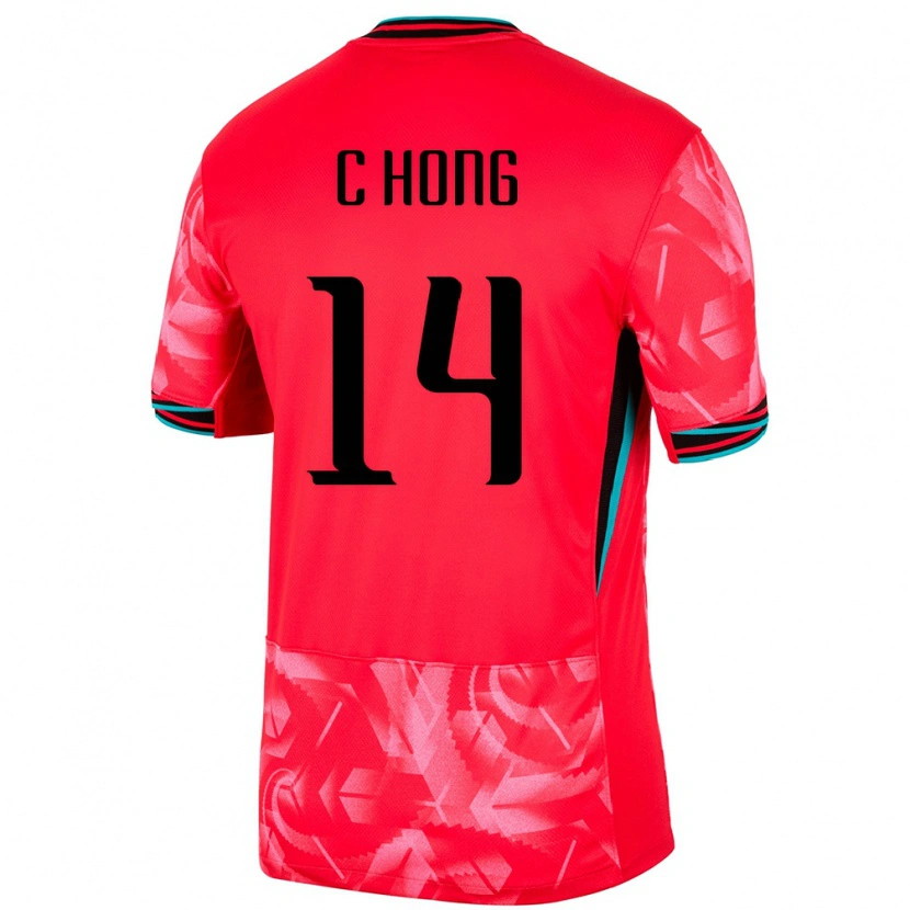 Danxen Kinder Südkorea Chul Hong #14 Rot Heimtrikot Trikot 24-26 T-Shirt Schweiz