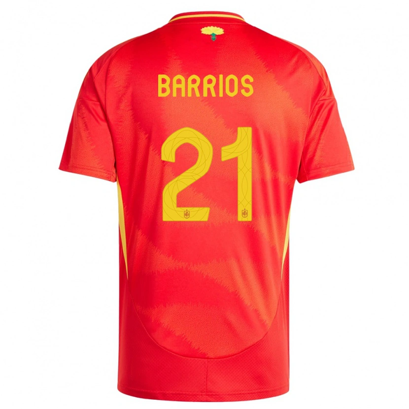 Danxen Kinder Spanien Pablo Barrios #21 Rot Heimtrikot Trikot 24-26 T-Shirt Schweiz
