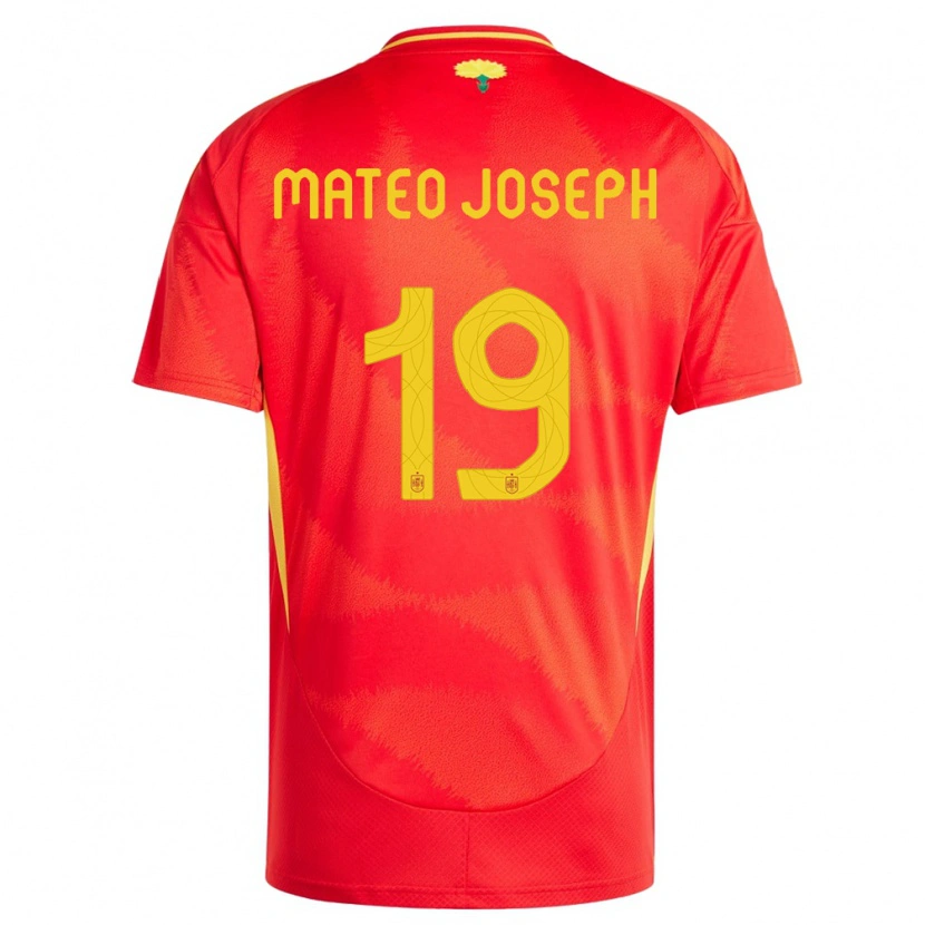 Danxen Kinder Spanien Mateo Joseph #19 Rot Heimtrikot Trikot 24-26 T-Shirt Schweiz