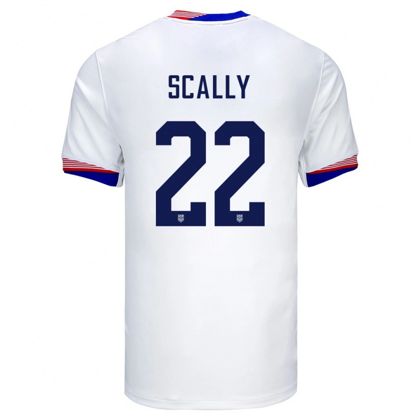 Danxen Kinder Vereinigte Staaten Joe Scally #22 Weiß Heimtrikot Trikot 24-26 T-Shirt Schweiz