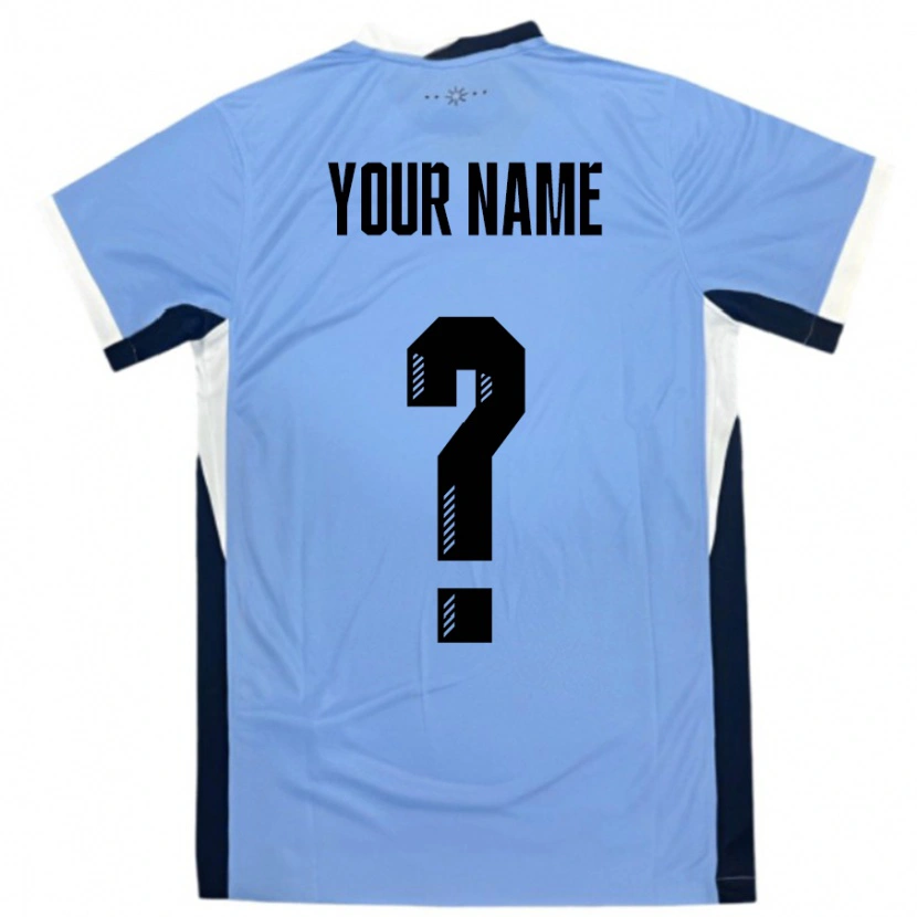 Danxen Kinder Uruguay Ihren Namen #0 Weiß Schwarz Heimtrikot Trikot 24-26 T-Shirt Schweiz