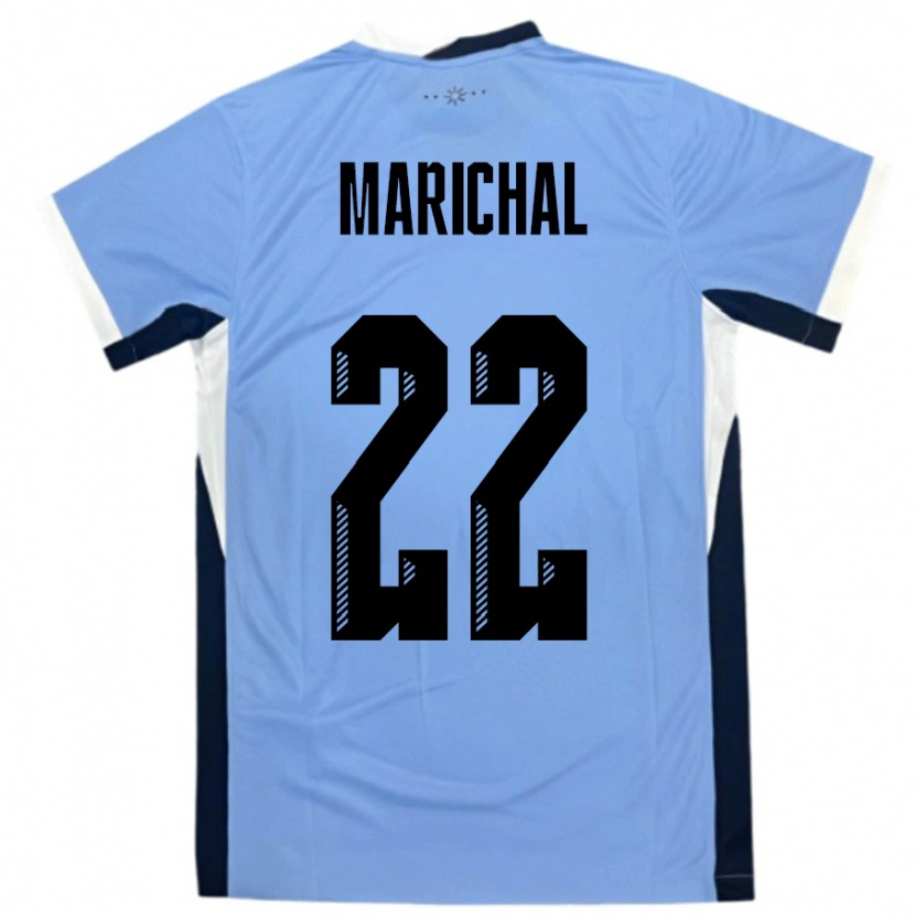 Danxen Kinder Uruguay Nicolás Marichal #22 Weiß Schwarz Heimtrikot Trikot 24-26 T-Shirt Schweiz