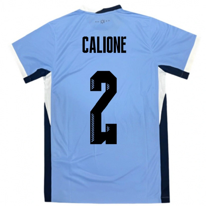 Danxen Kinder Uruguay Paolo Calione #2 Weiß Schwarz Heimtrikot Trikot 24-26 T-Shirt Schweiz