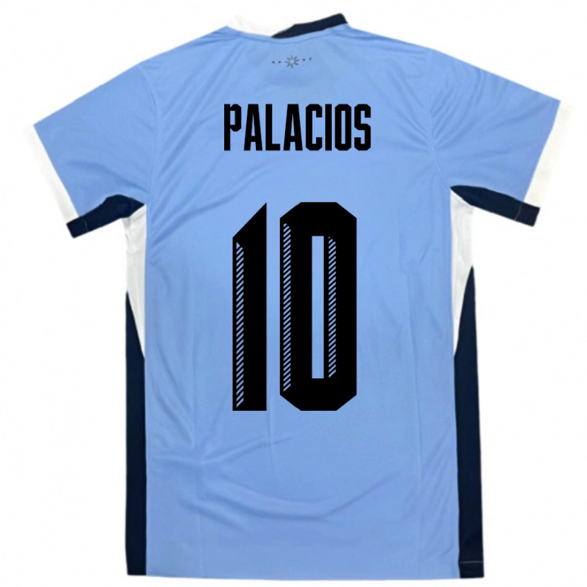 Danxen Kinder Uruguay Tiago Palacios #10 Weiß Schwarz Heimtrikot Trikot 24-26 T-Shirt Schweiz