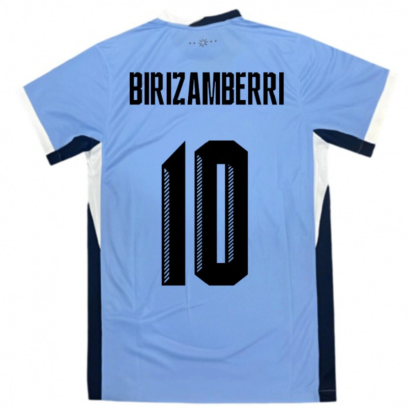 Danxen Kinder Uruguay Carolina Birizamberri #10 Weiß Schwarz Heimtrikot Trikot 24-26 T-Shirt Schweiz