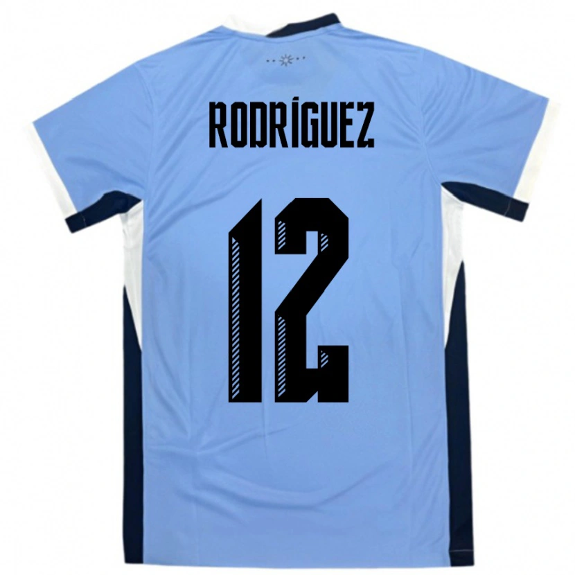 Danxen Kinder Uruguay Randall Rodriguez #12 Weiß Schwarz Heimtrikot Trikot 24-26 T-Shirt Schweiz