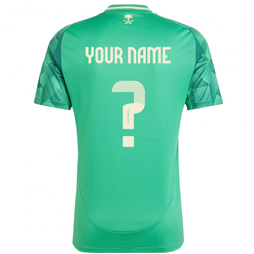 Danxen Kinder Saudi-Arabien Ihren Namen #0 Grün Heimtrikot Trikot 24-26 T-Shirt Schweiz