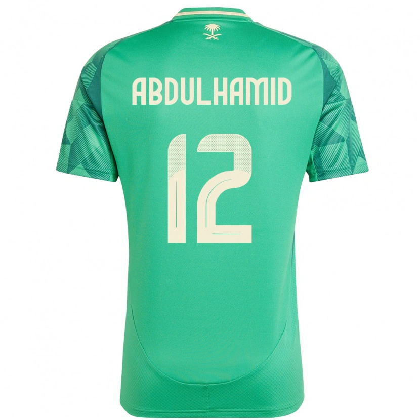 Danxen Kinder Saudi-Arabien Saud Abdulhamid #12 Grün Heimtrikot Trikot 24-26 T-Shirt Schweiz