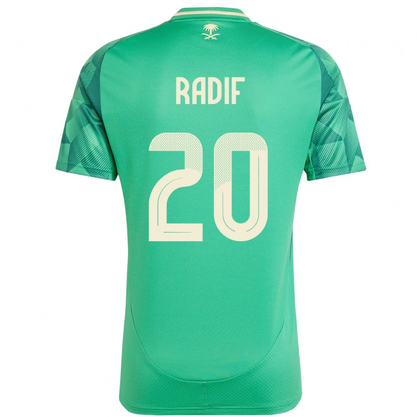Danxen Kinder Saudi-Arabien Abdullah Radif #20 Grün Heimtrikot Trikot 24-26 T-Shirt Schweiz