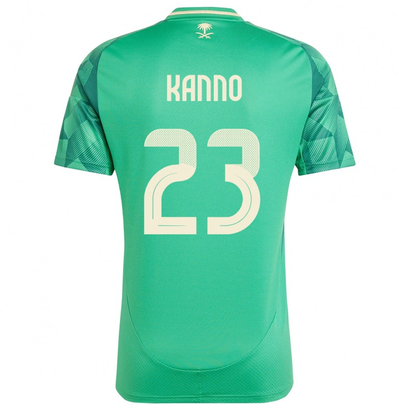 Danxen Kinder Saudi-Arabien Mohamed Kanno #23 Grün Heimtrikot Trikot 24-26 T-Shirt Schweiz