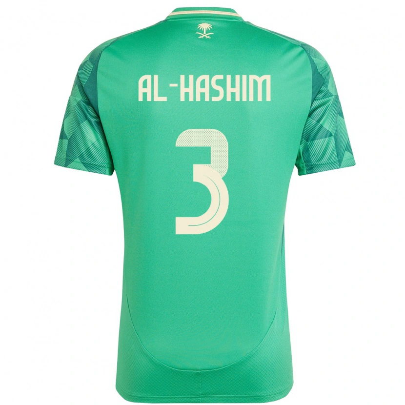 Danxen Kinder Saudi-Arabien Jawad Al-Hashim #3 Grün Heimtrikot Trikot 24-26 T-Shirt Schweiz