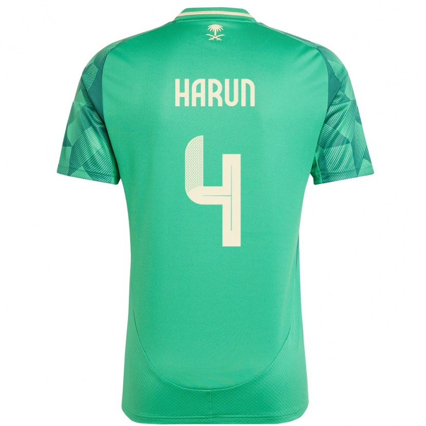 Danxen Kinder Saudi-Arabien Saud Harun #4 Grün Heimtrikot Trikot 24-26 T-Shirt Schweiz