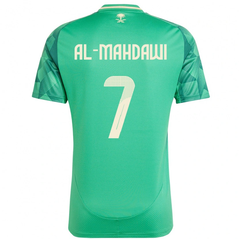 Danxen Kinder Saudi-Arabien Ali Al-Mahdawi #7 Grün Heimtrikot Trikot 24-26 T-Shirt Schweiz