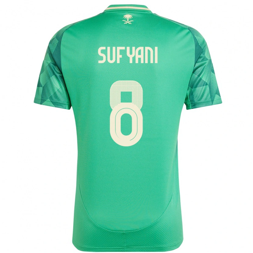 Danxen Kinder Saudi-Arabien Abdulrahman Sufyani #8 Grün Heimtrikot Trikot 24-26 T-Shirt Schweiz