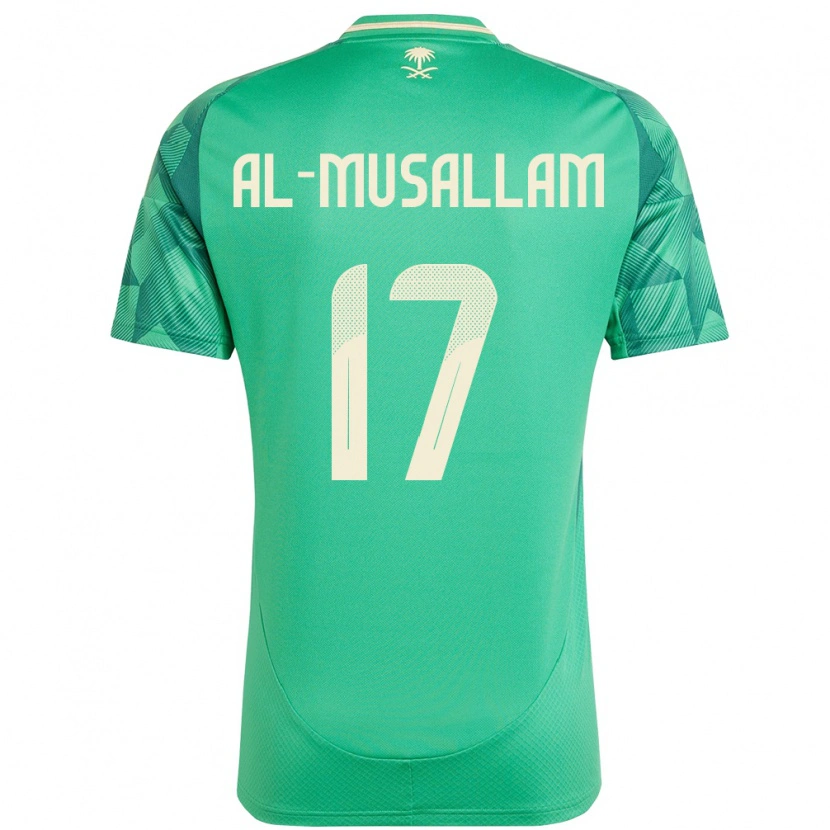 Danxen Kinder Saudi-Arabien Hassan Al-Musallam #17 Grün Heimtrikot Trikot 24-26 T-Shirt Schweiz