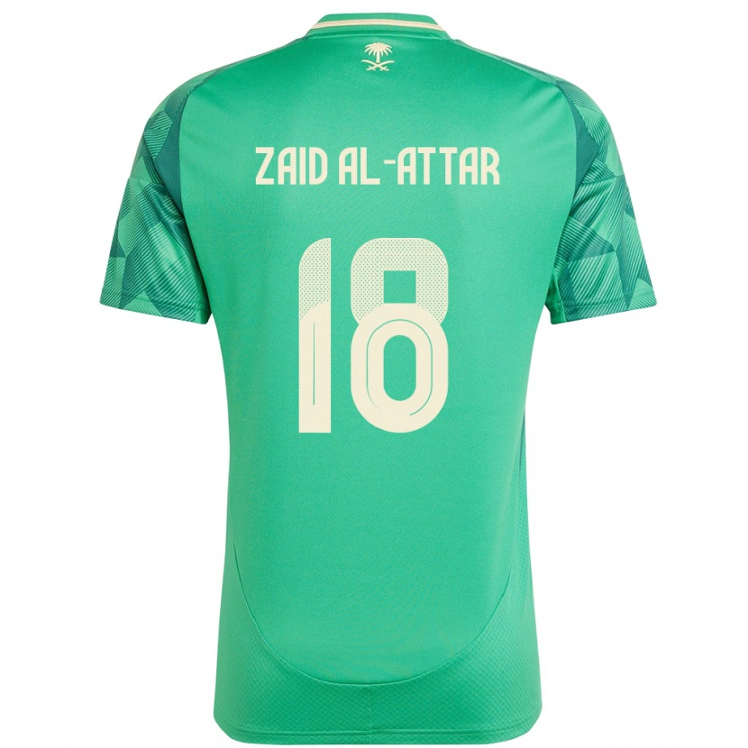 Danxen Kinder Saudi-Arabien Ramez Zaid Al-Attar #18 Grün Heimtrikot Trikot 24-26 T-Shirt Schweiz