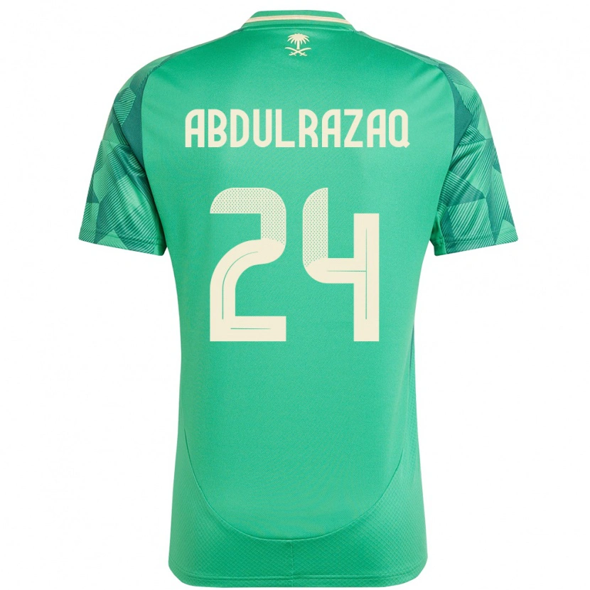 Danxen Kinder Saudi-Arabien Aseel Abdulrazaq #24 Grün Heimtrikot Trikot 24-26 T-Shirt Schweiz