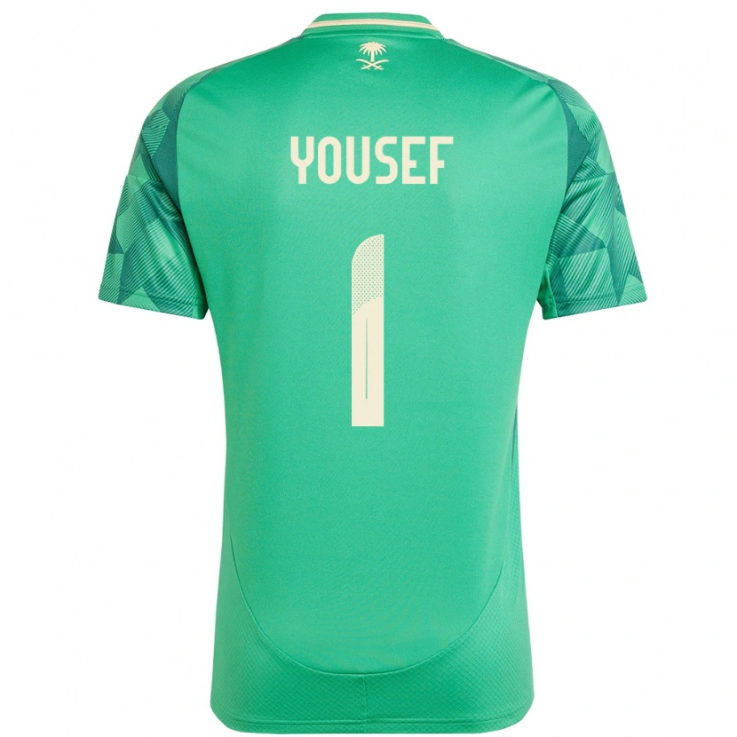 Danxen Kinder Saudi-Arabien Hamed Yousef #1 Grün Heimtrikot Trikot 24-26 T-Shirt Schweiz