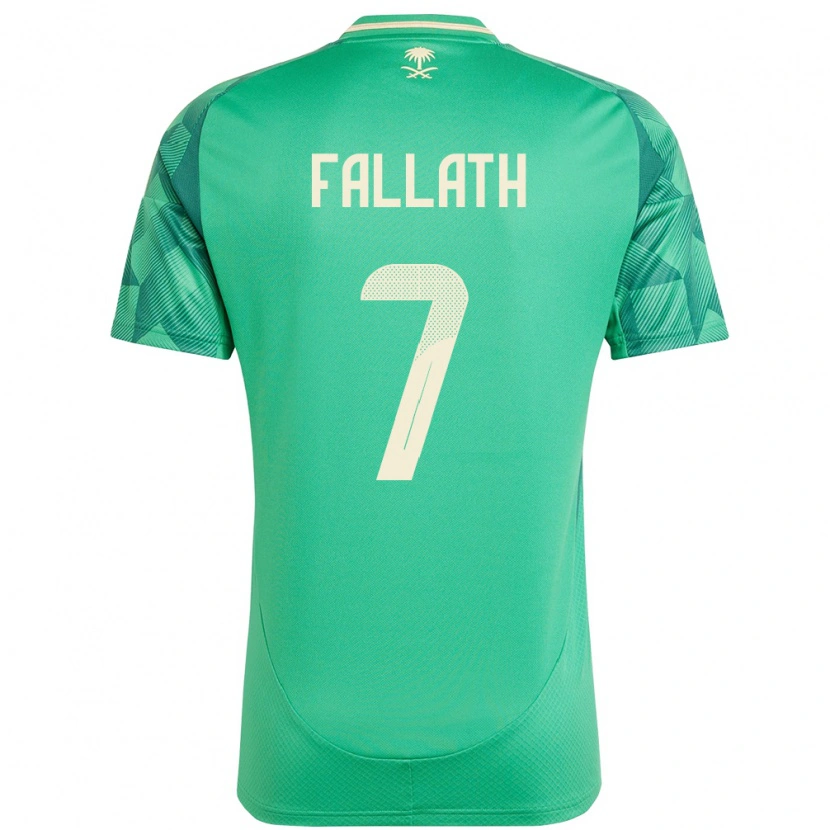Danxen Kinder Saudi-Arabien Fahad Fallath #7 Grün Heimtrikot Trikot 24-26 T-Shirt Schweiz