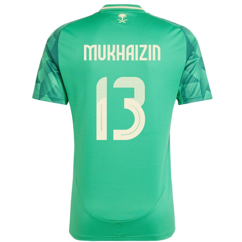 Danxen Kinder Saudi-Arabien Raghad Mukhaizin #13 Grün Heimtrikot Trikot 24-26 T-Shirt Schweiz