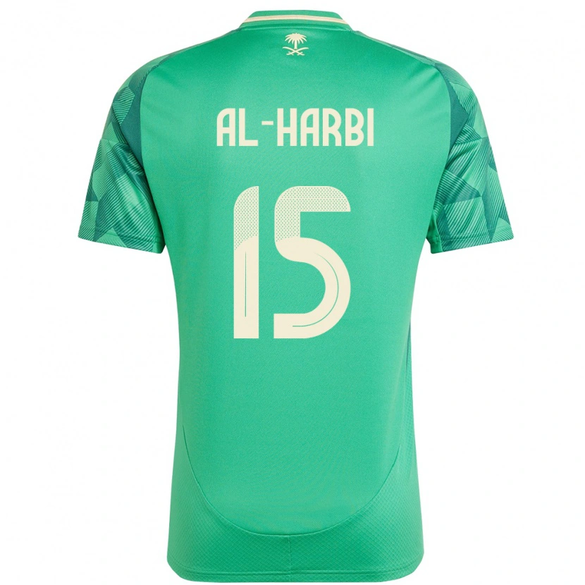 Danxen Kinder Saudi-Arabien Mashael Al Harbi #15 Grün Heimtrikot Trikot 24-26 T-Shirt Schweiz