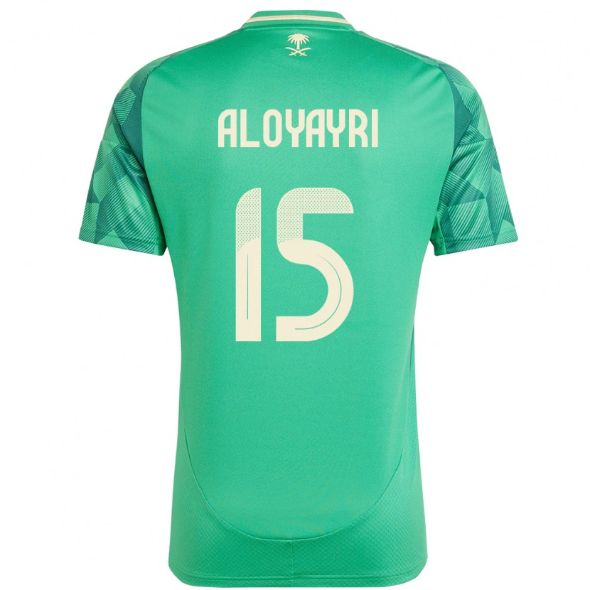 Danxen Kinder Saudi-Arabien Abdulmalik Aloyayri #15 Grün Heimtrikot Trikot 24-26 T-Shirt Schweiz