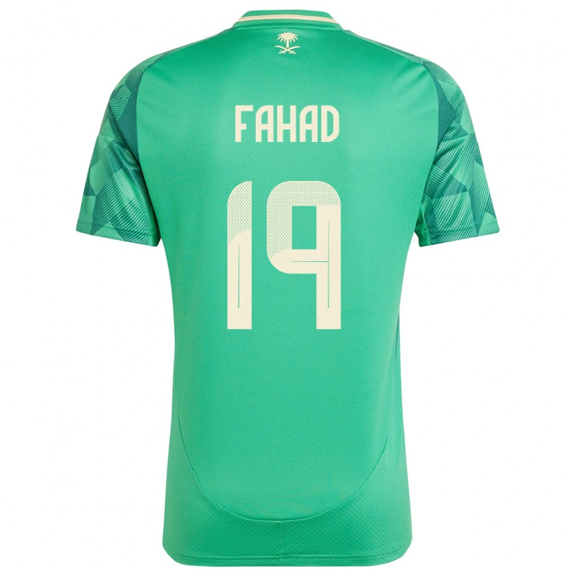 Danxen Kinder Saudi-Arabien Fahad Al Muwallad #19 Grün Heimtrikot Trikot 24-26 T-Shirt Schweiz