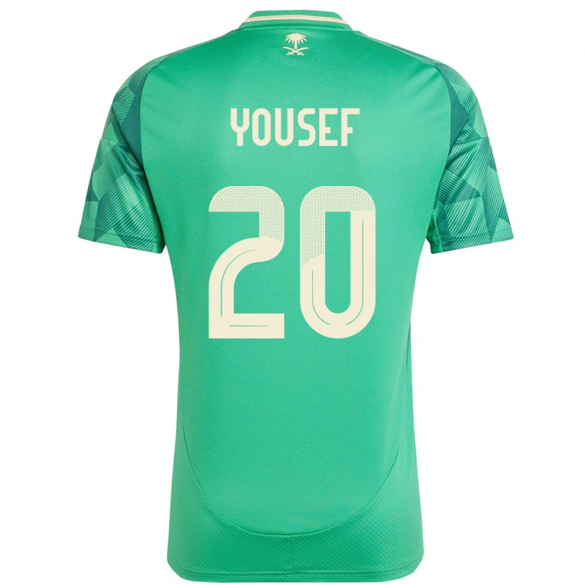 Danxen Kinder Saudi-Arabien Fares Yousef #20 Grün Heimtrikot Trikot 24-26 T-Shirt Schweiz