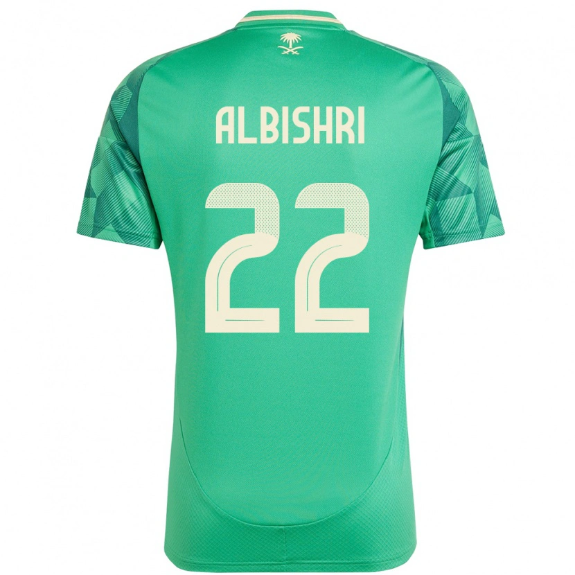 Danxen Kinder Saudi-Arabien Nawaf Albishri #22 Grün Heimtrikot Trikot 24-26 T-Shirt Schweiz