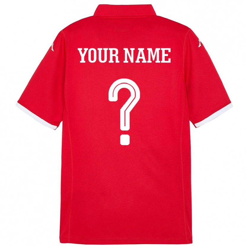 Danxen Kinder Tunesien Ihren Namen #0 Rot Heimtrikot Trikot 24-26 T-Shirt Schweiz
