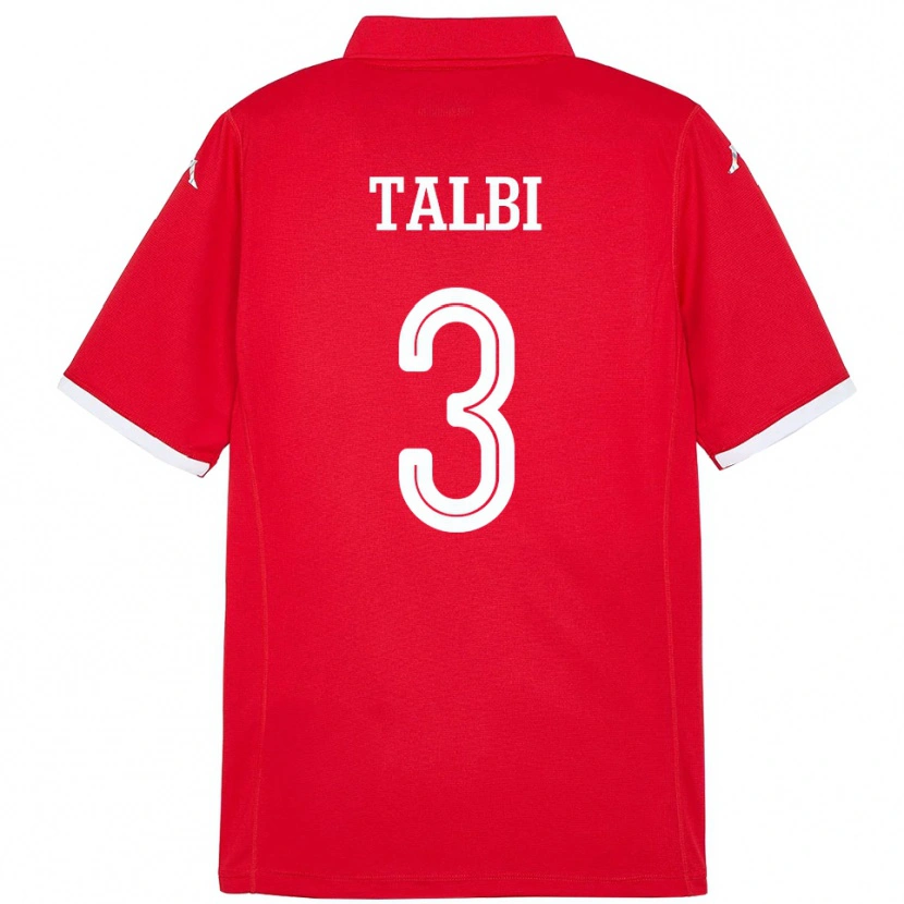 Danxen Kinder Tunesien Montassar Talbi #3 Rot Heimtrikot Trikot 24-26 T-Shirt Schweiz